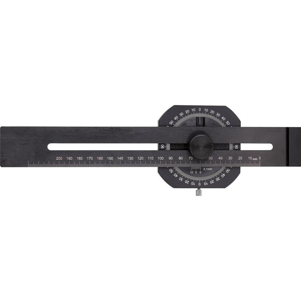 Streichmaß mit Gradmesser 200mm FORTIS