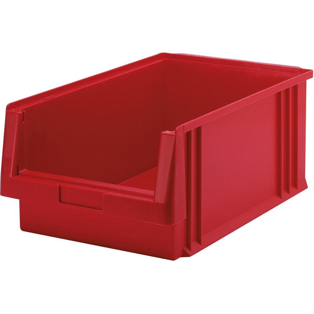 Sichtlagerkasten PLK 1 B315xT500xH200 mm rot LA-KA-PE