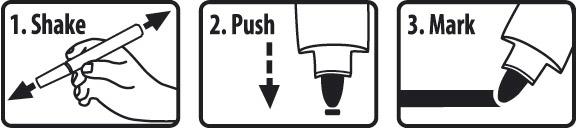 Pica Lack-/Industriemarker 2-4mm, Rundspitze, schwarz