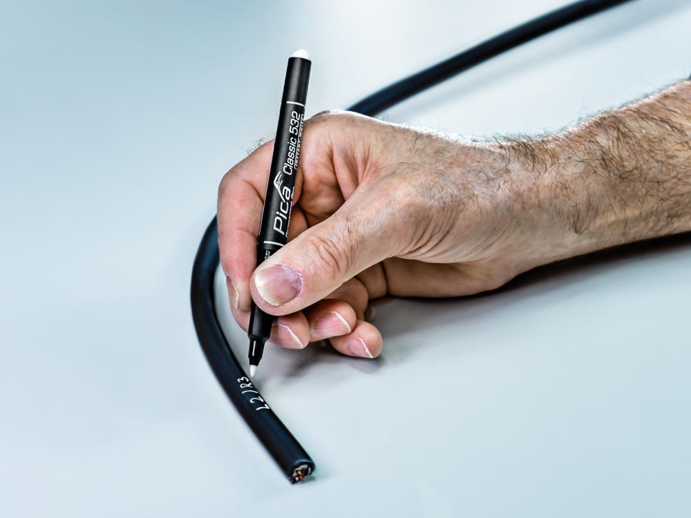 Pica Permanentmarker INSTANT WHITHE, Rundspitze 1-2mm