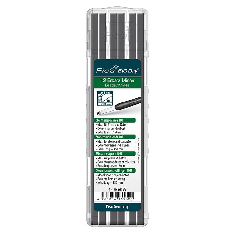 Minen-Set für Zimmermanns-Bleistift BIG Dry Steinhauer Graph