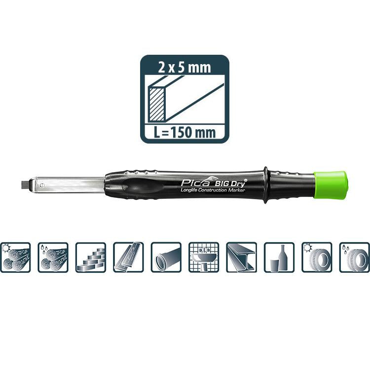Zimmermanns-Bleistift BIG Dry Graphit FOR ALL Pica