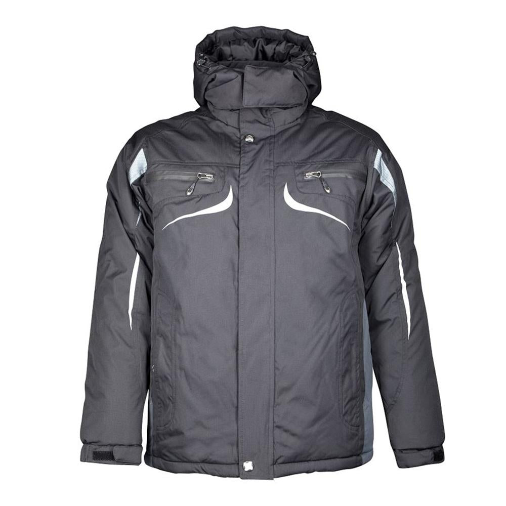Herren-Winterjacke PHILIP, schwarz-grau L