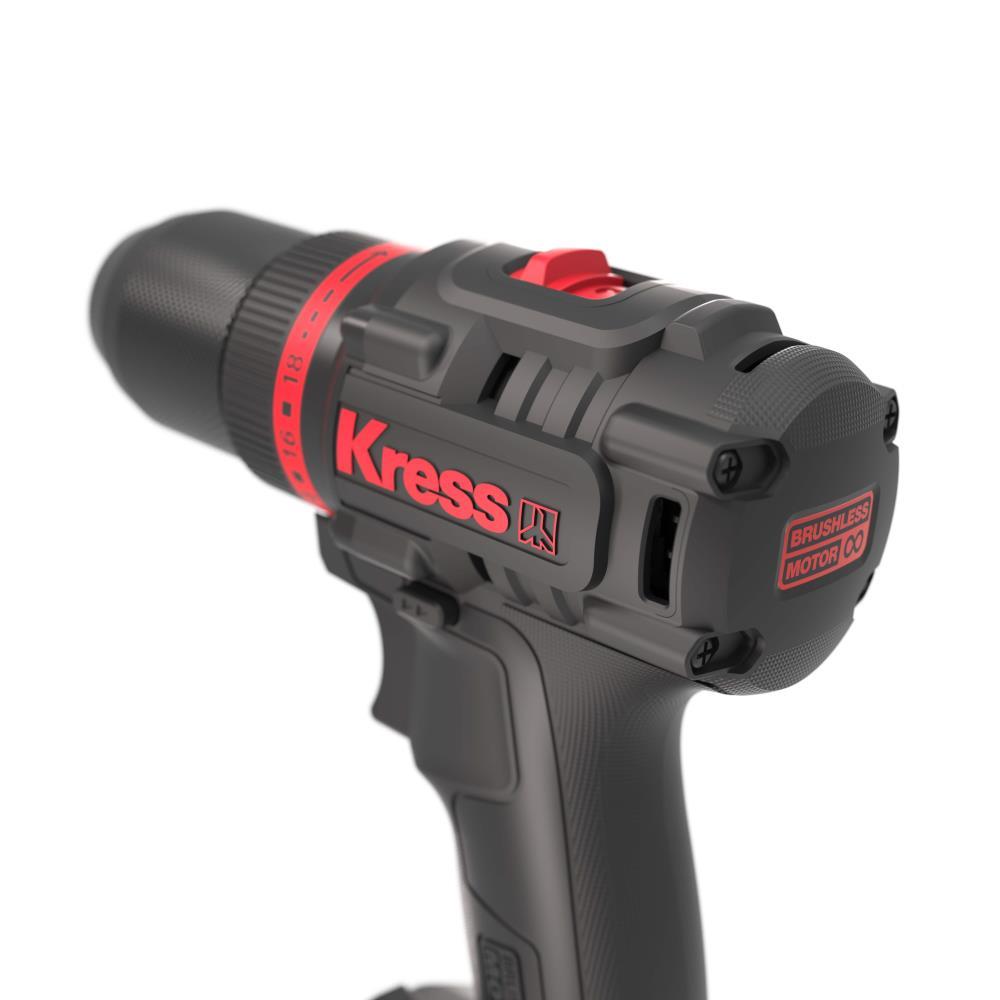 Kress 20V Akkubohrschrauber, 60Nm, 2*4.0Ah, Ladegerät 6A, St