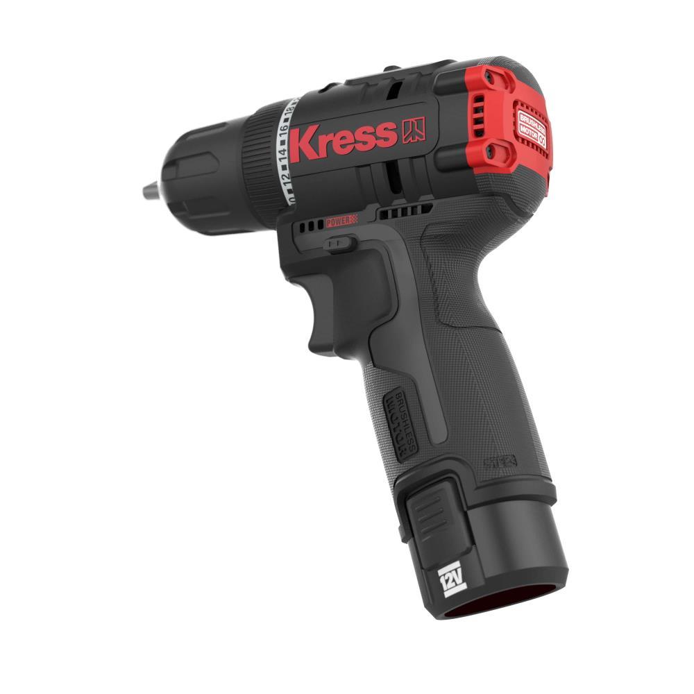 Kress 12V Akku-Schlagbohrschrauber 10mm, 40Nm, 2*2.0Ah,Ladeg