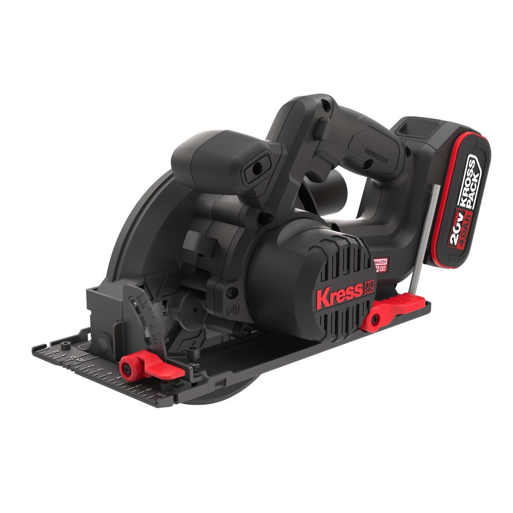 Kress 20V Akku-Handkreissäge, 165 mm, 2*4.0Ah, Ladegerät 6A,