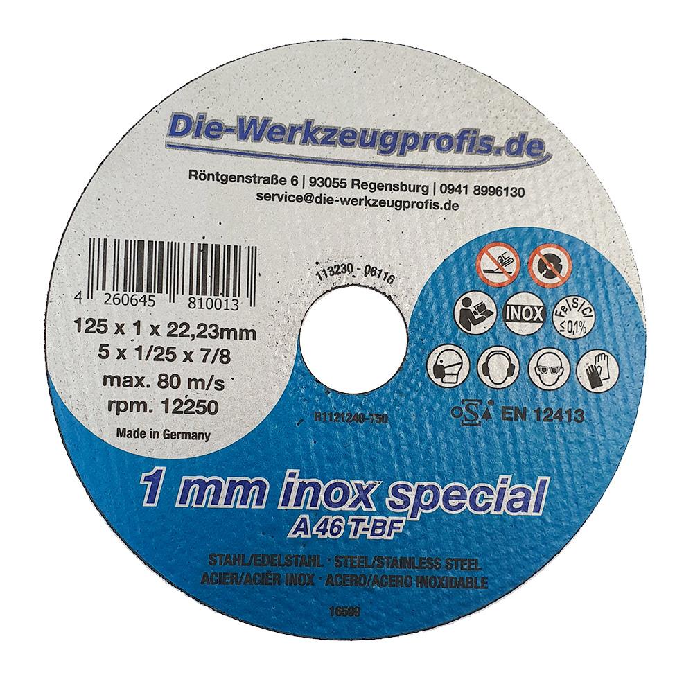 Trennscheibe AS60TINOX 125X1,0X22,23 T41