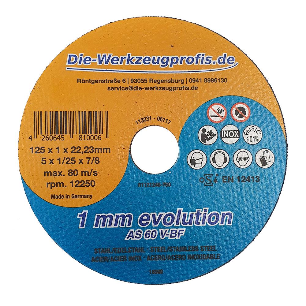 Trennscheibe AS60V 125X1,0 X22,23 T41