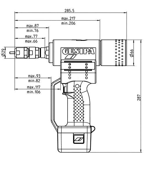 Akku-Blindnietmuttergerät FireBird GESIPA