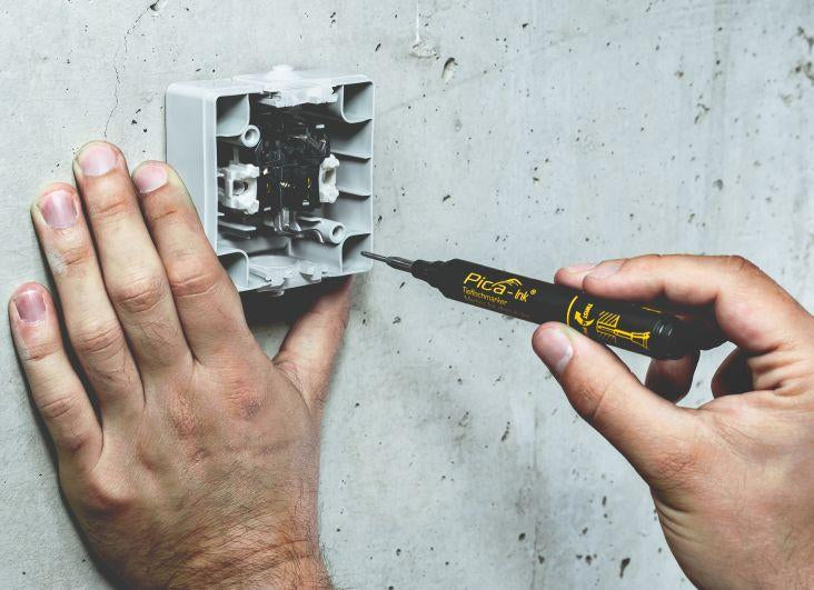 Tieflochmarker Pica-Ink schwarz Pica