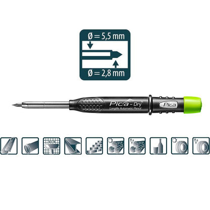 Tieflochmarker Pica-Dry Graphit Pica