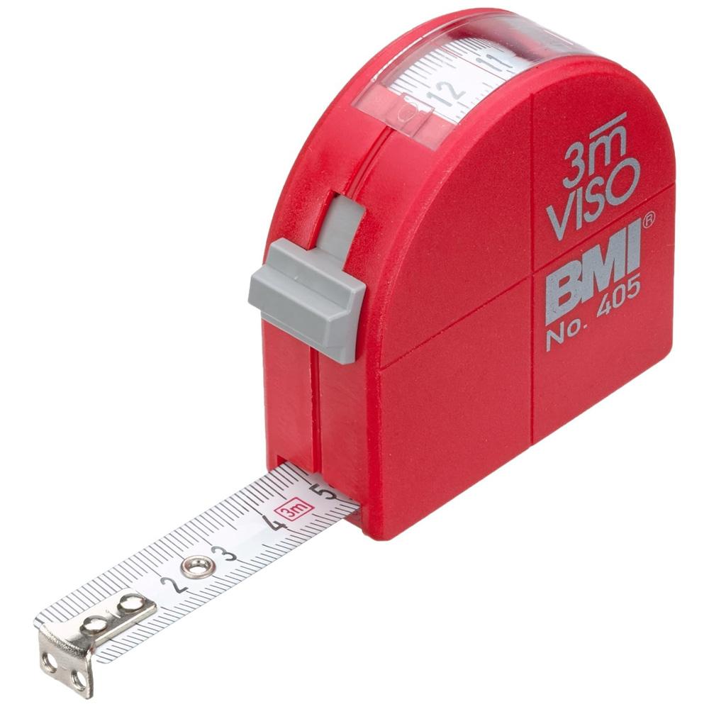 Taschenbandmass m.Sichtf. 3mx16mm m.Zirkel BMI