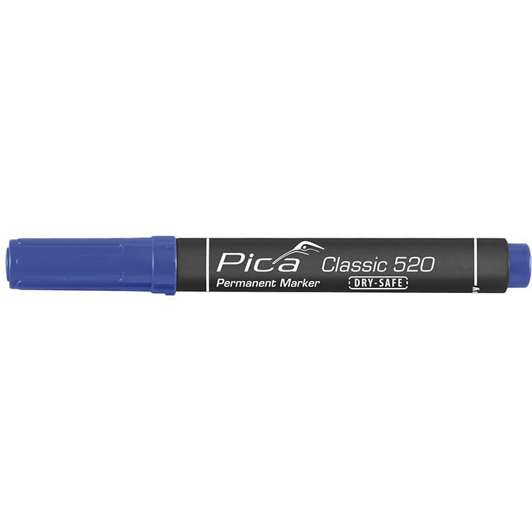 Pica Permanentmarker 1-4mm, Rundspitze, blau