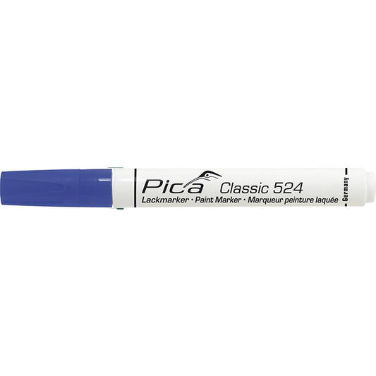 Pica Lack-/Industriemarker 2-4mm, Rundspitze, blau