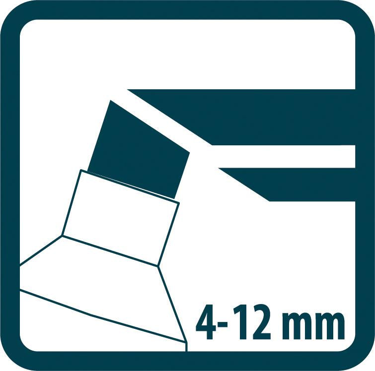 Pica Permanentmarker 4-12mm, Keilspitze, schwarz