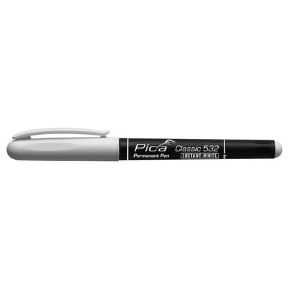 Pica Permanentmarker INSTANT WHITHE, Rundspitze 1-2mm