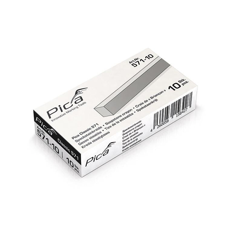 Pica Specksteinkreide, 10x10x100mm, 10er Pack