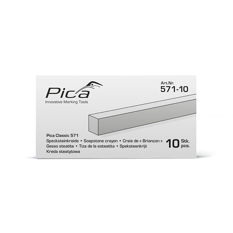 Pica Specksteinkreide, 10x10x100mm, 10er Pack