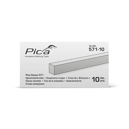 Pica Specksteinkreide, 10x10x100mm, 10er Pack
