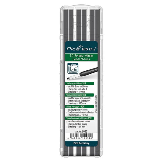 Minen-Set für Zimmermanns-Bleistift BIG Dry Steinhauer Graph