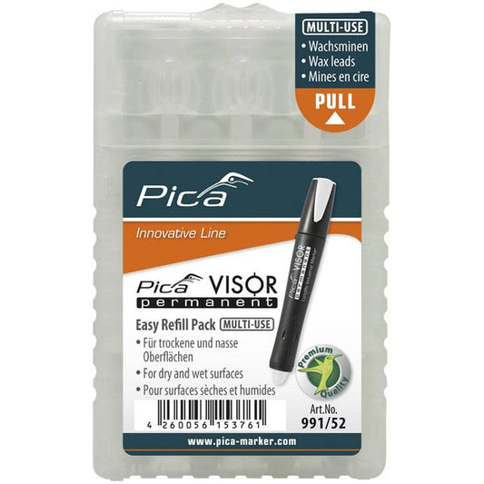 Minen-Set für Permanentmarker VISOR Industrial weiß Pica