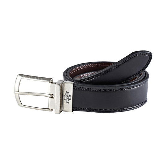 Dickies Ledergürtel SILVERTON, Schwarz / Braun, XL (Wendbar)