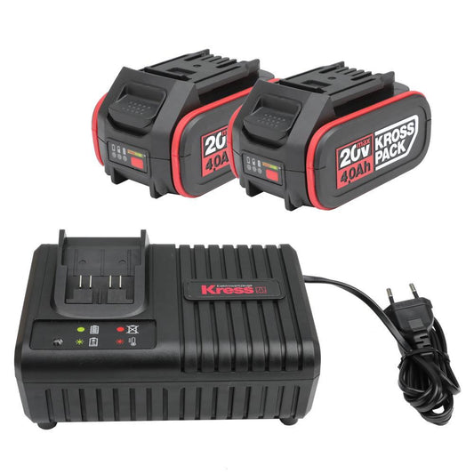 Kress Combopack Akku 2x20V / 4.0Ah  + Ladegerät 6A, color bo