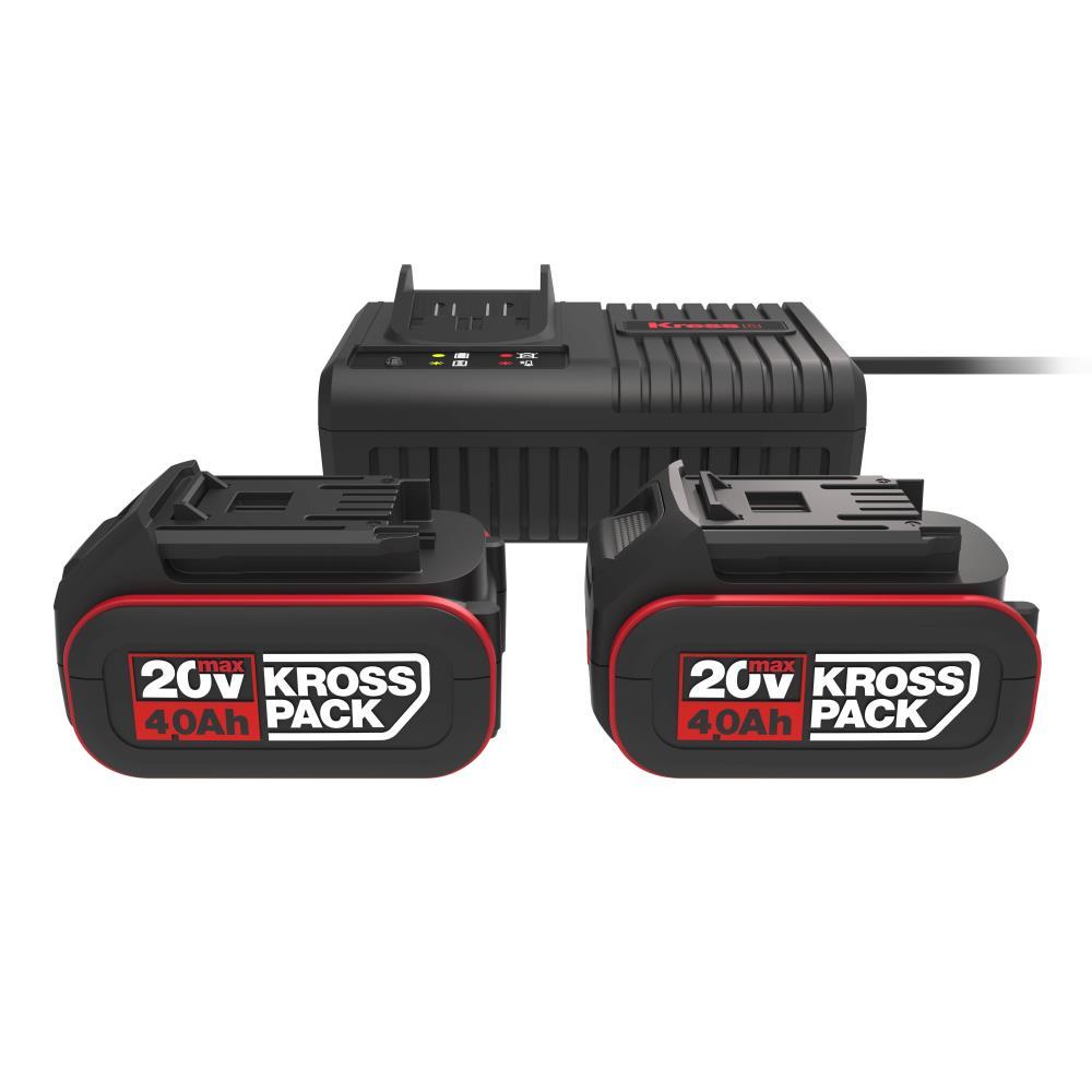 Kress Combopack Akku 2x20V / 4.0Ah  + Ladegerät 6A, color bo