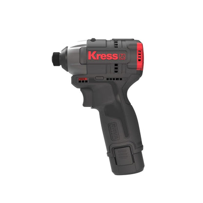 Kress 12V Akkuschlagschrauber 1/4" 140Nm, 2*2.0Ah, Ladegerät