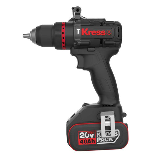Kress 20V Akkuschlagbohrschrauber, 95Nm, 2*4.0Ah, Ladegerät