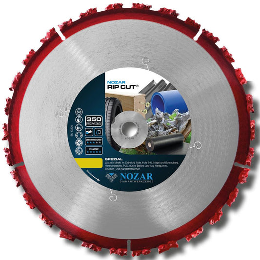 Nozar Hm-TS / 350x25,4 mm / RIP CUT